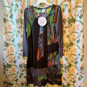 NWT parsley & sage colorful wearable art dress 
Size medium
